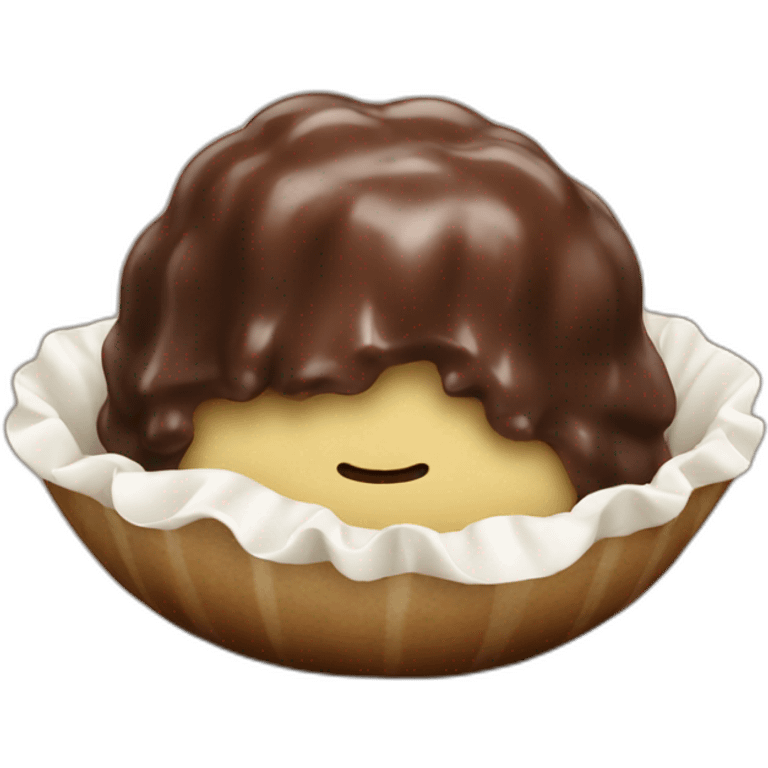 Chocolate dumpling emoji