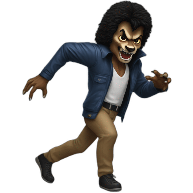 Michael Jackson thriller werewolf emoji