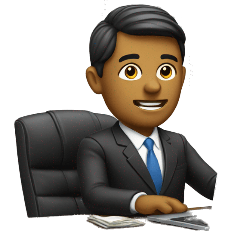 banker at computer  emoji