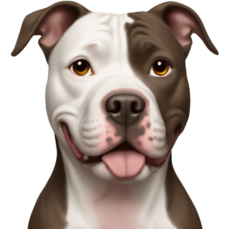 Pitbull named Xena brown emoji