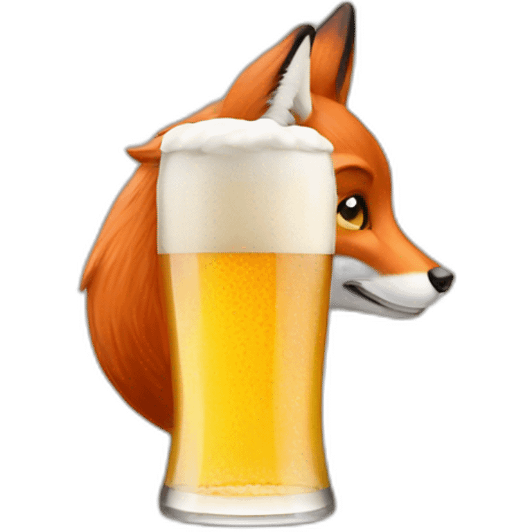 Fox beer emoji