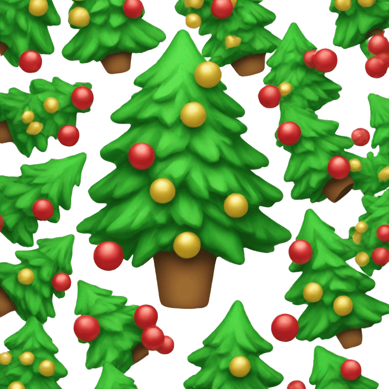 Christmas tree with decoration  emoji