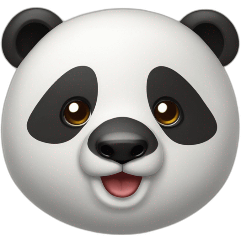 Panda echado en lodo emoji