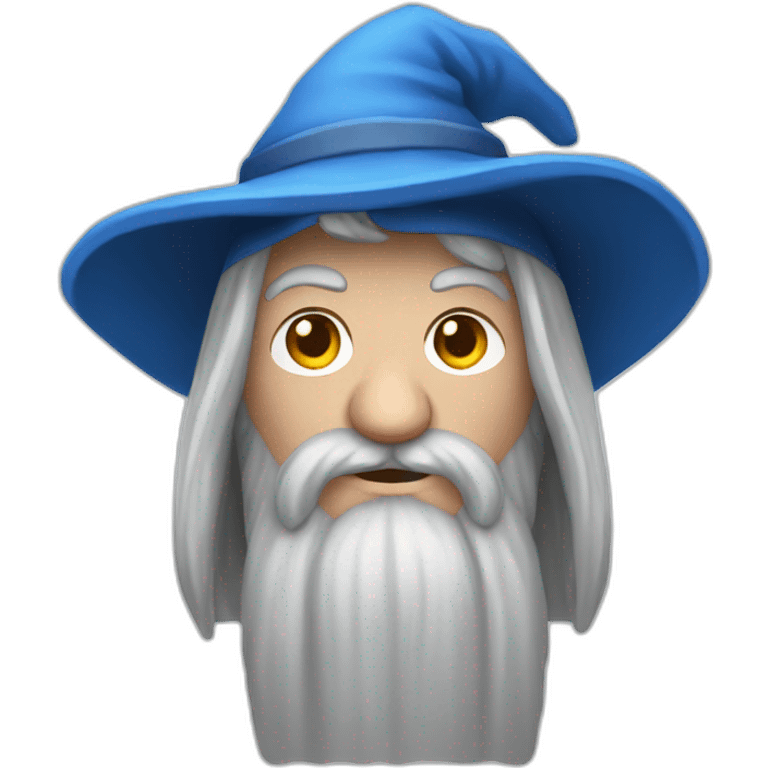 Gandalf with a blue hat emoji