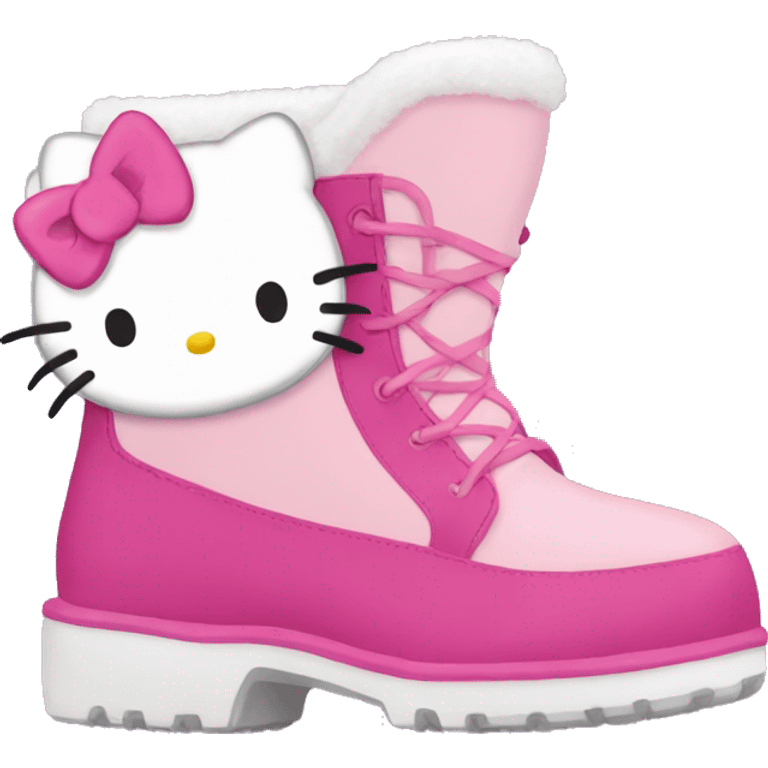 couqette hello kitty with Uggs on  emoji