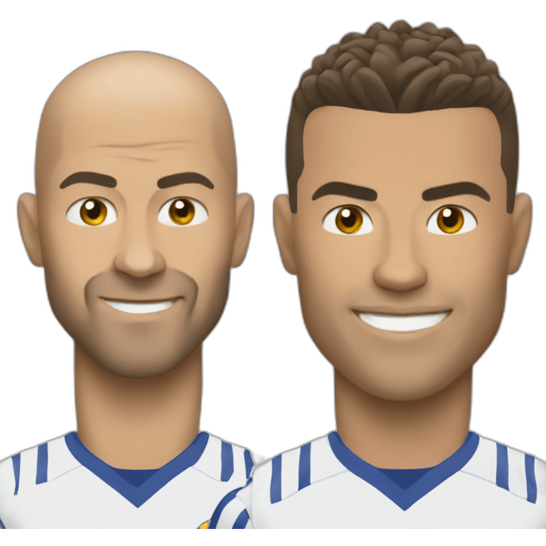 Zidane and ronaldo emoji