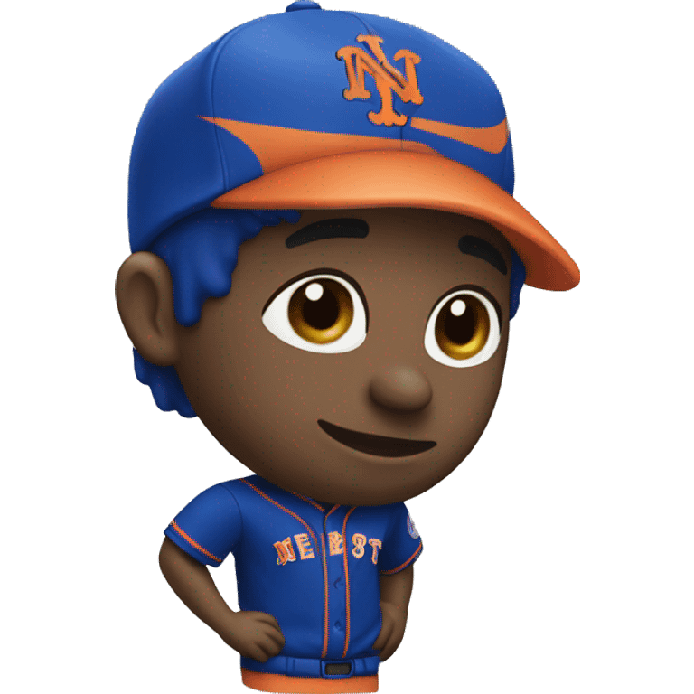 Me wearing Mets jersey emoji