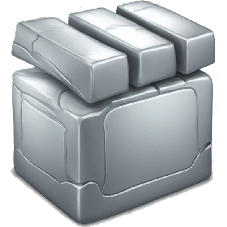 Silver bullion emoji