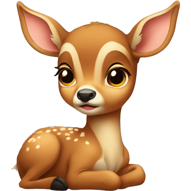 Sad baby deer emoji