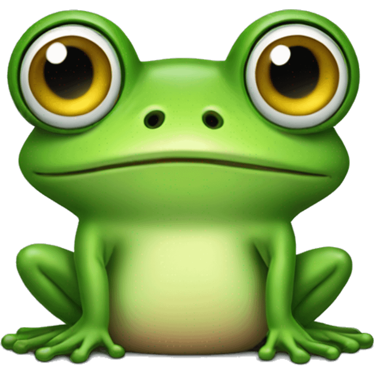 Frog with a butt emoji