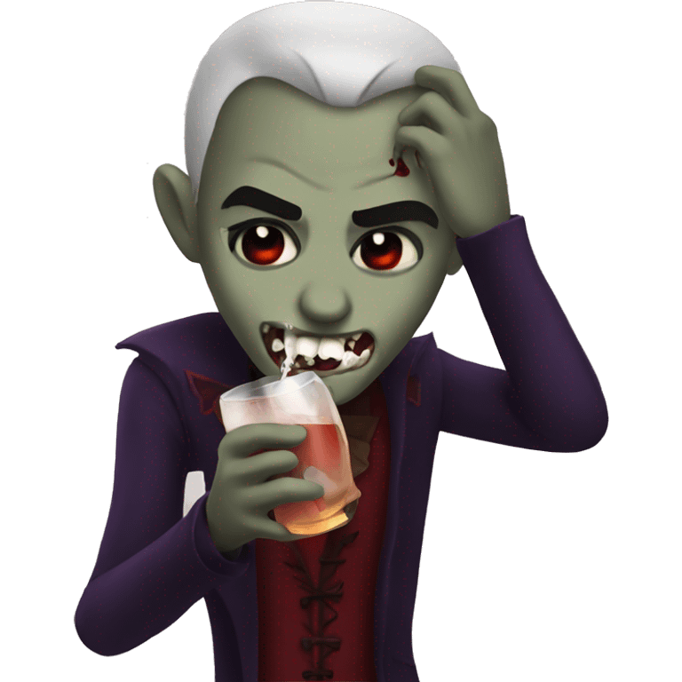 vampire drinking emoji