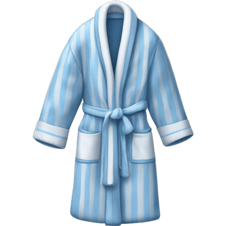 Blue and white dressing gown  emoji