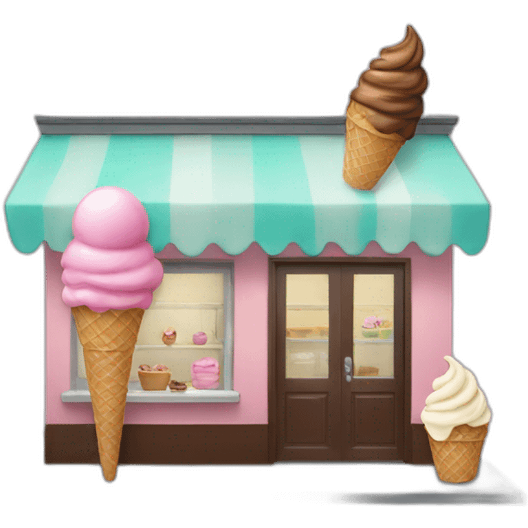 ice cream shop emoji