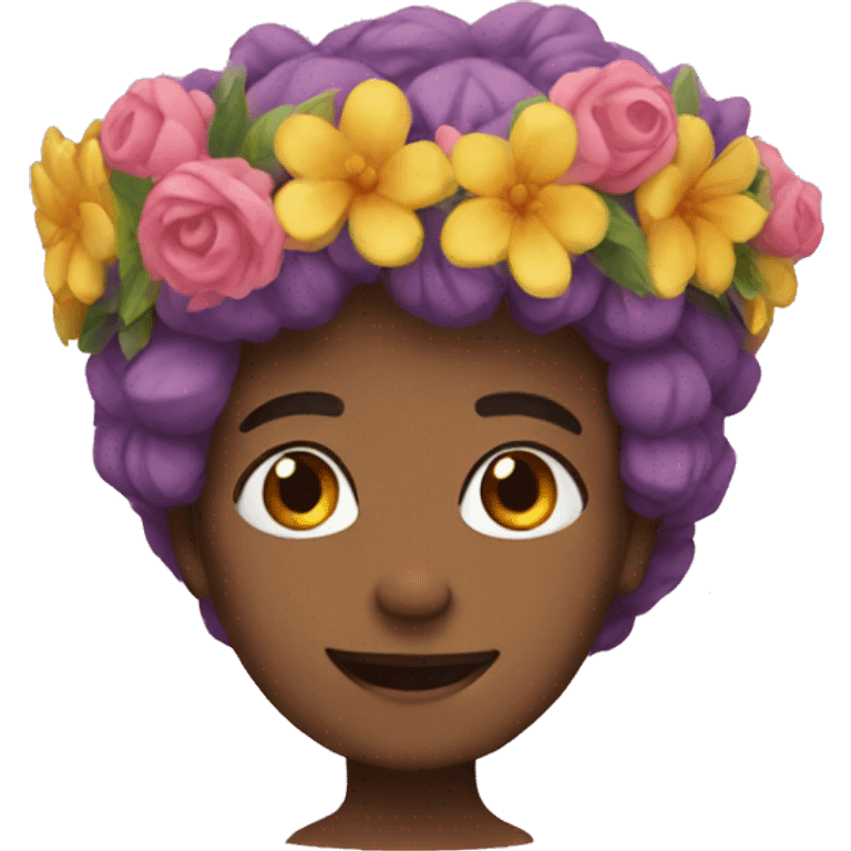 flower crown emoji