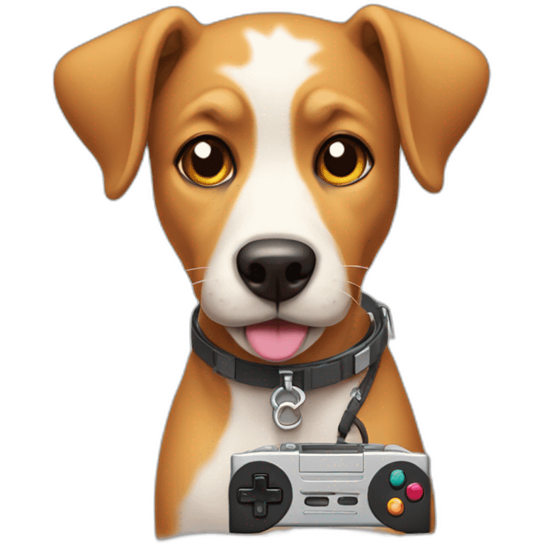 dog-with-gameboy emoji