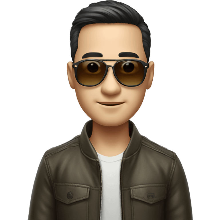 Ray-Ban aviator glasses stylish chinese man  emoji