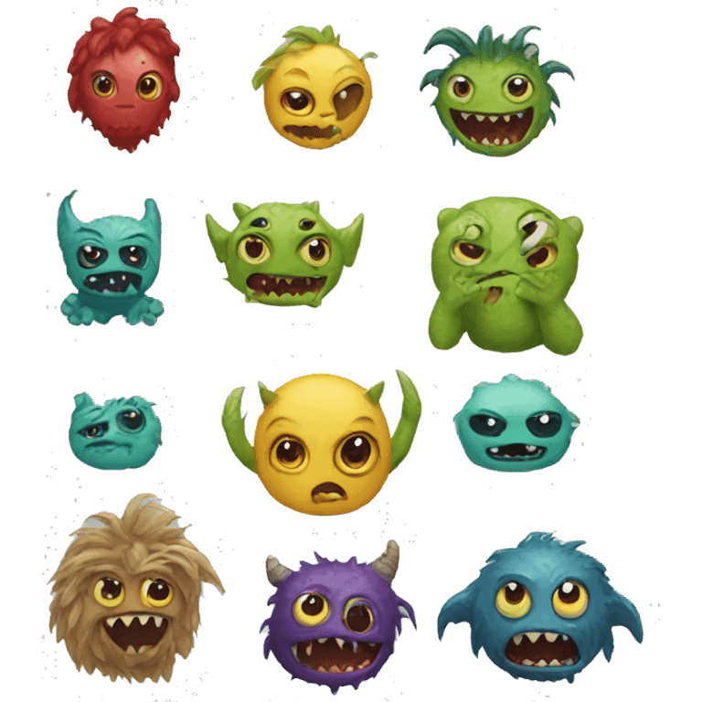 little monsters emoji