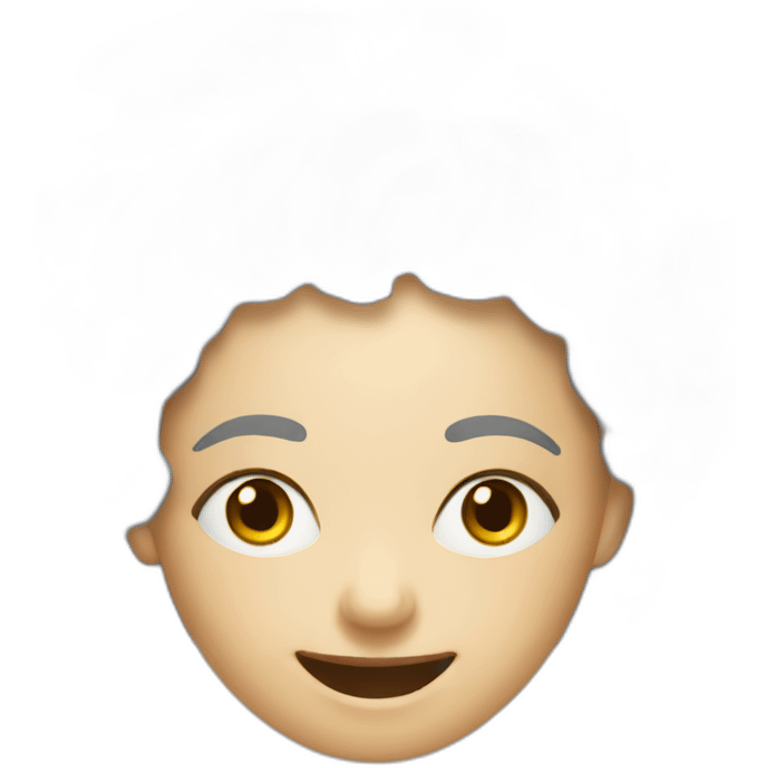 Zany face women studying emoji