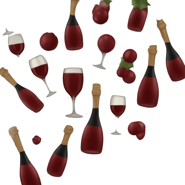 Christmas wine emoji