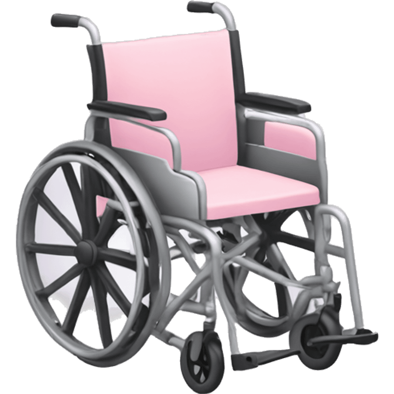 Pastel pink wheelchair emoji