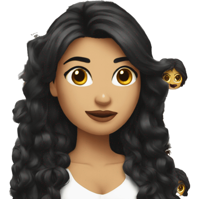 valentina medellin black hair emoji