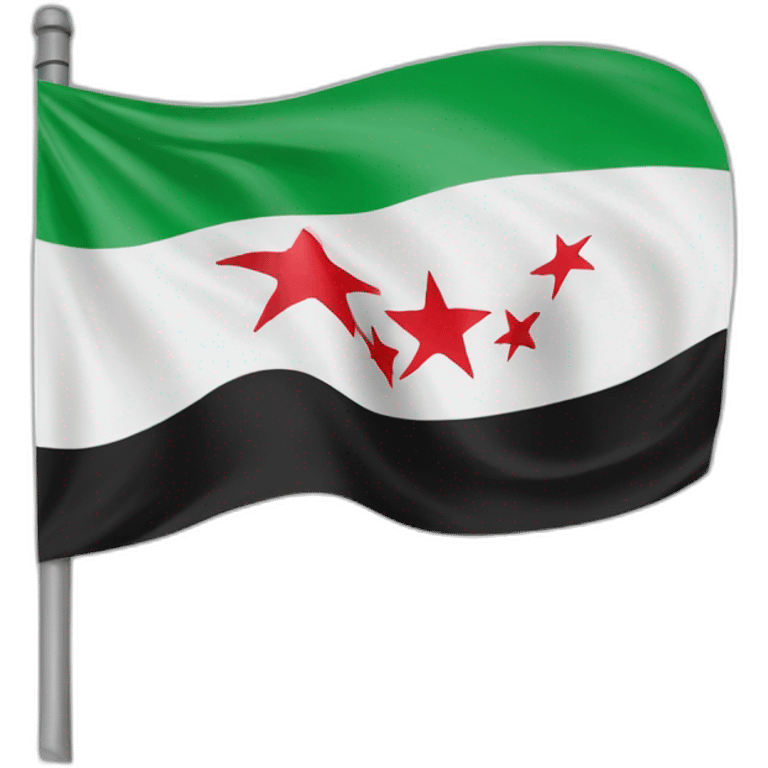 Free syria flag emoji