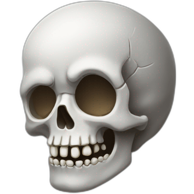 sleepy skull emoji