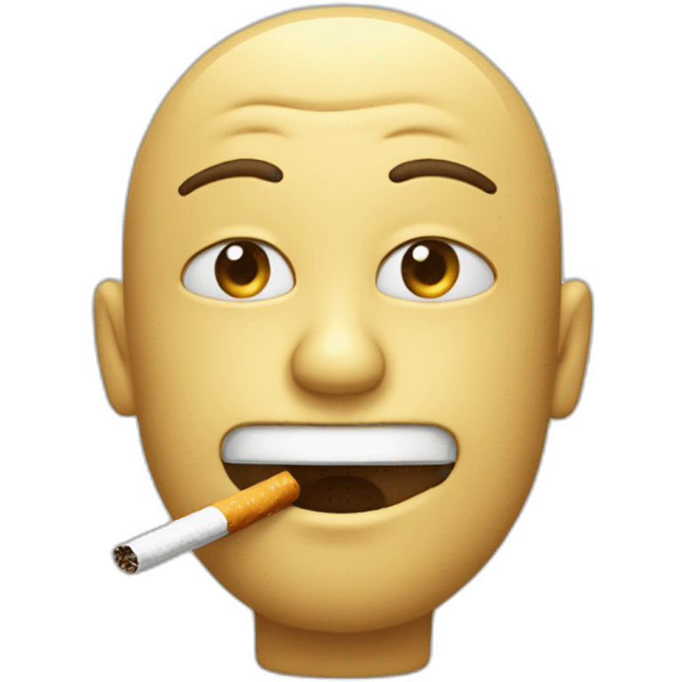 Chat qui fume une cigarette emoji