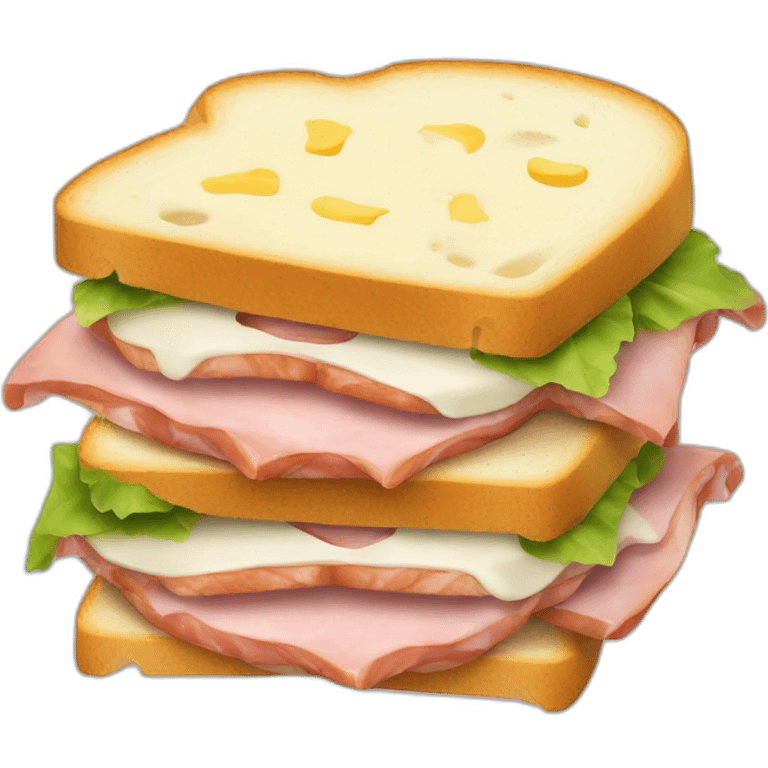 Sandwich-ham-cheese-cream emoji