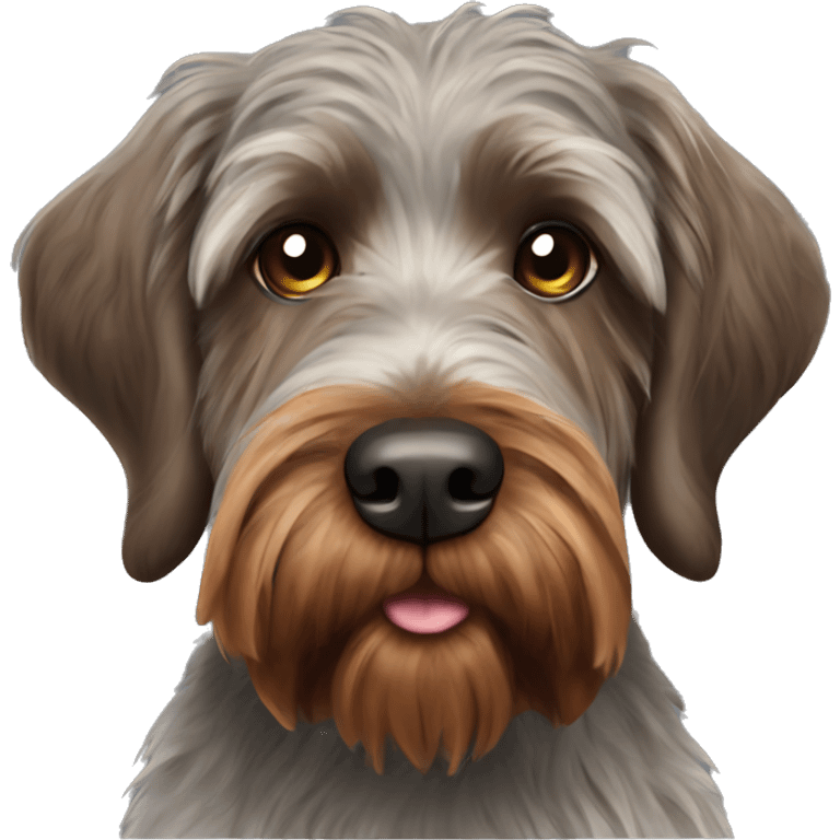 Wirehaired pointing griffon emoji