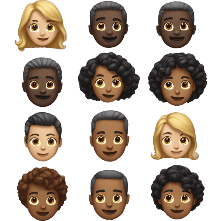 A bunch of people emoji