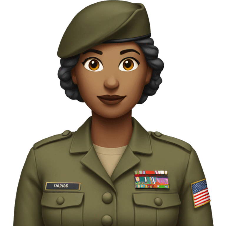 woman military emoji