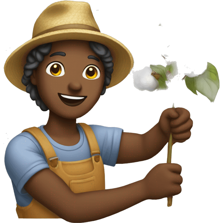 Cotton picker emoji