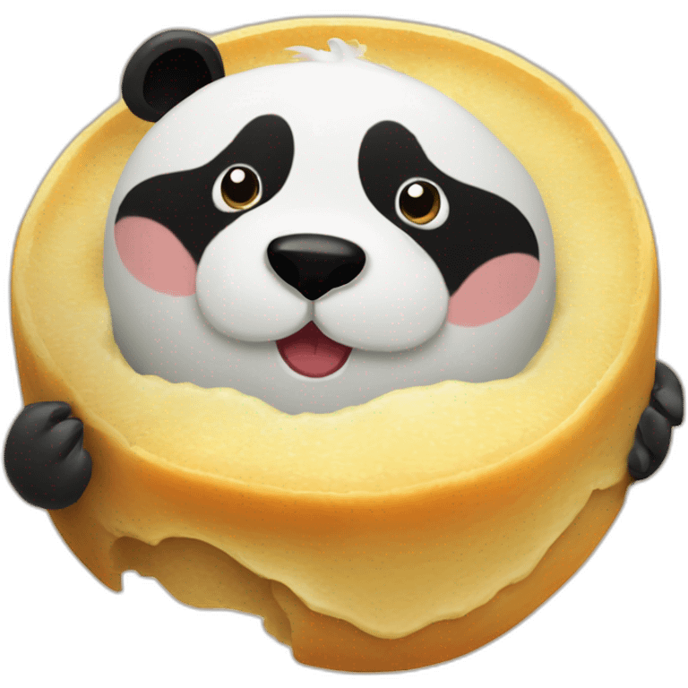 Panda mange pastèque emoji