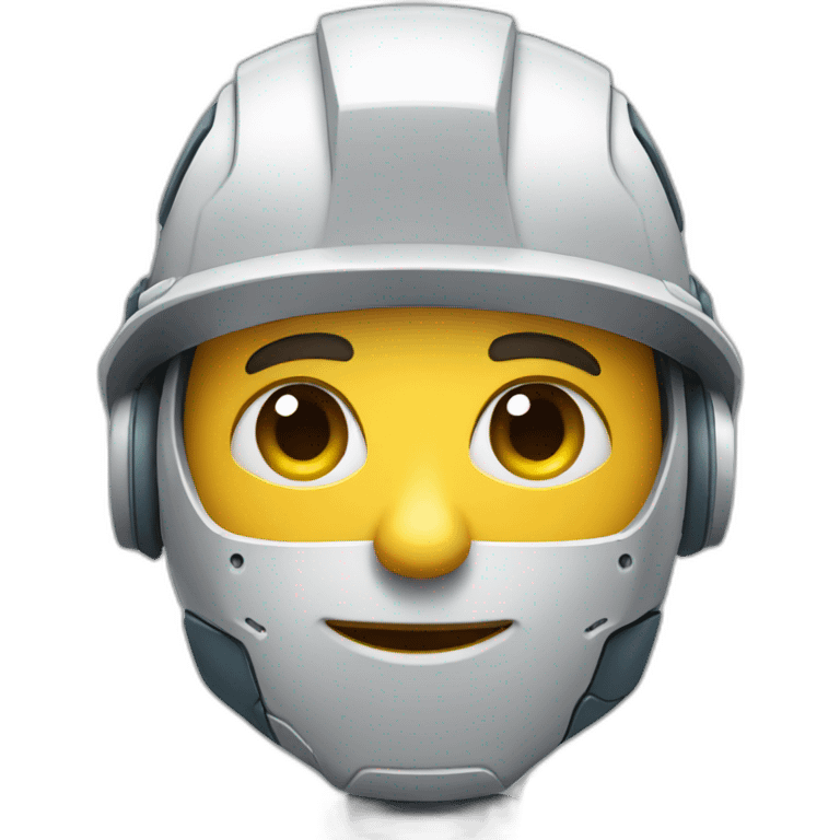 Robot construction worker emoji