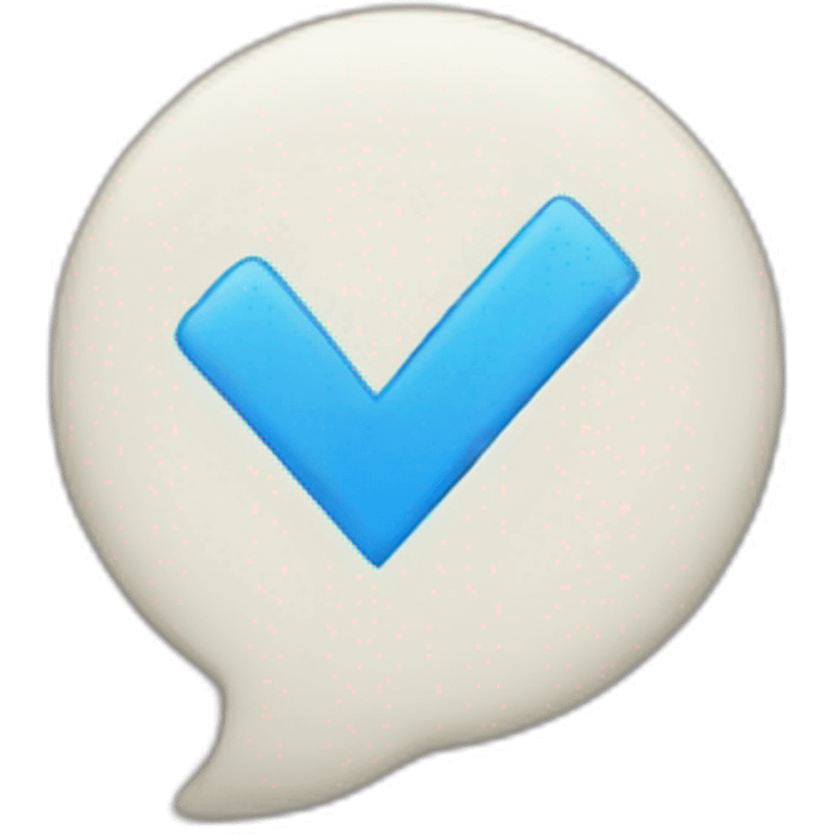 blue checkmark emoji