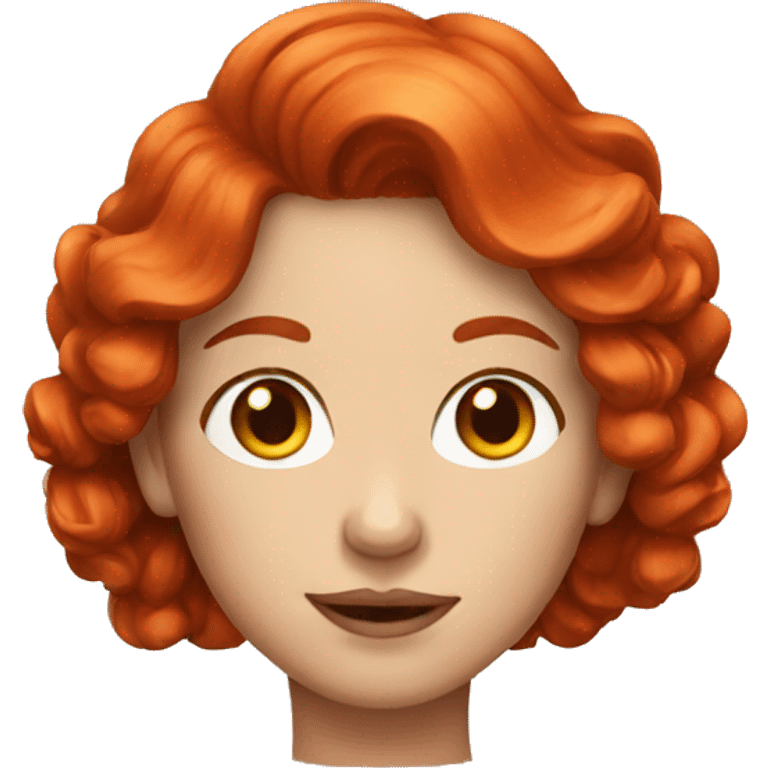 Red hair lady emoji