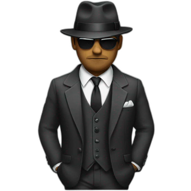 Mafia in suit emoji