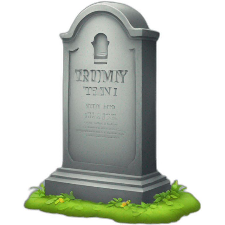 partly covered tombstone emoji