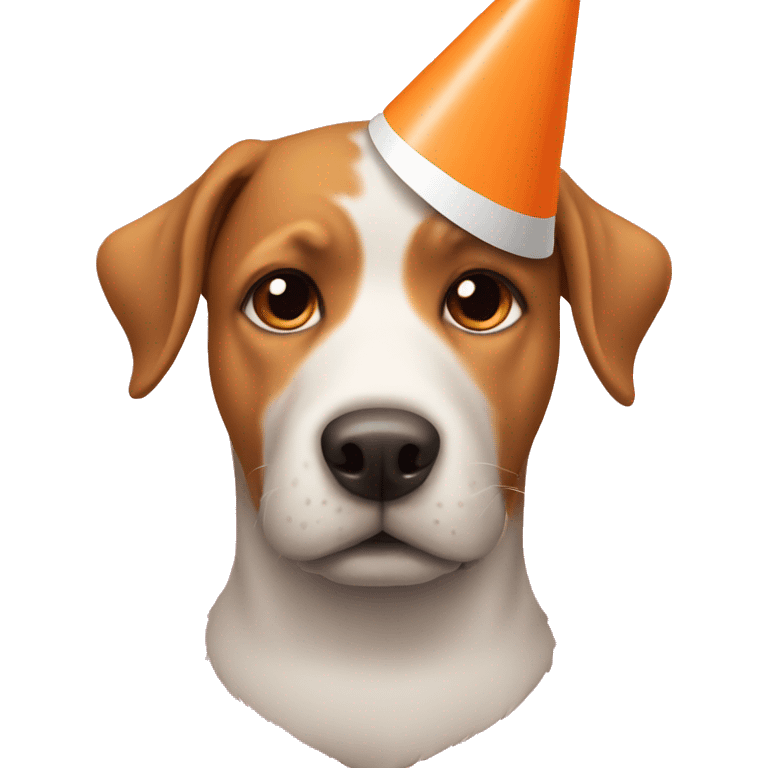 dog with cone around neck  emoji