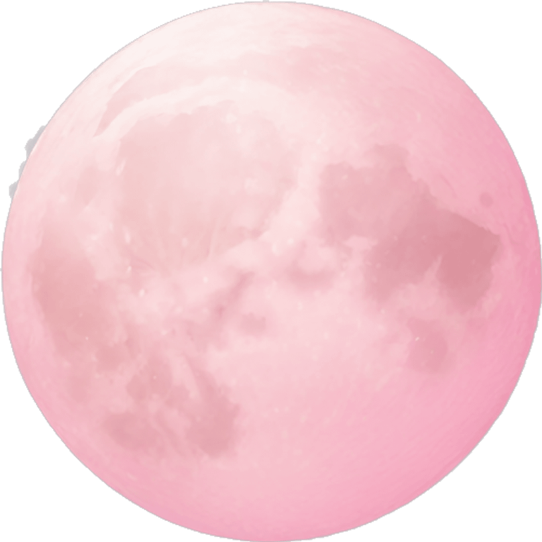 pastel pink moon emoji