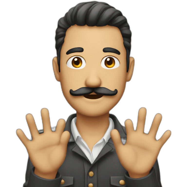 Man_handup_mustache emoji