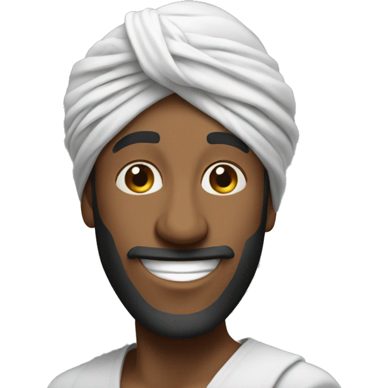 Guy in a turban dancing  emoji