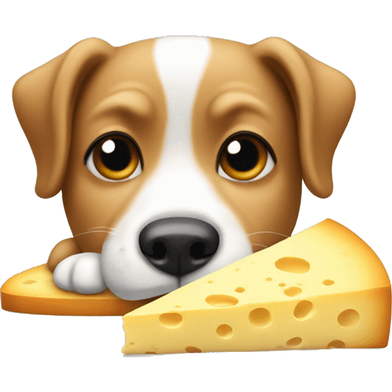 dog on a cheese slice  emoji