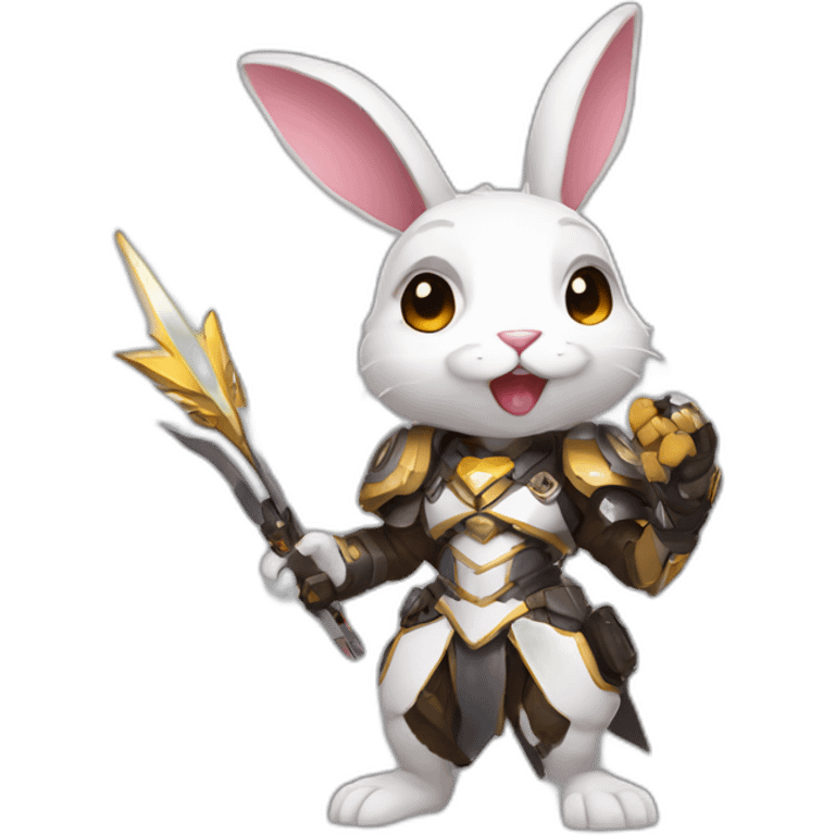 yugy bunny playing mercy overwatch emoji