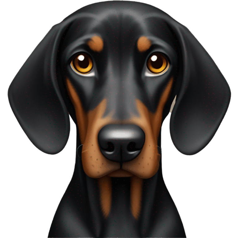 Black and tan coonhound  emoji