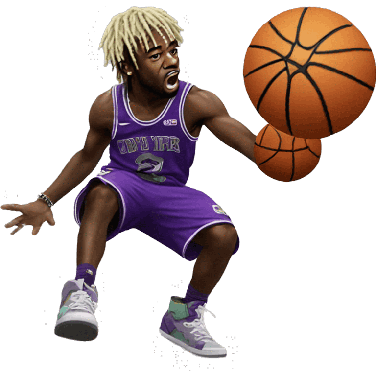 Lil uzi vert throwing a basketball emoji