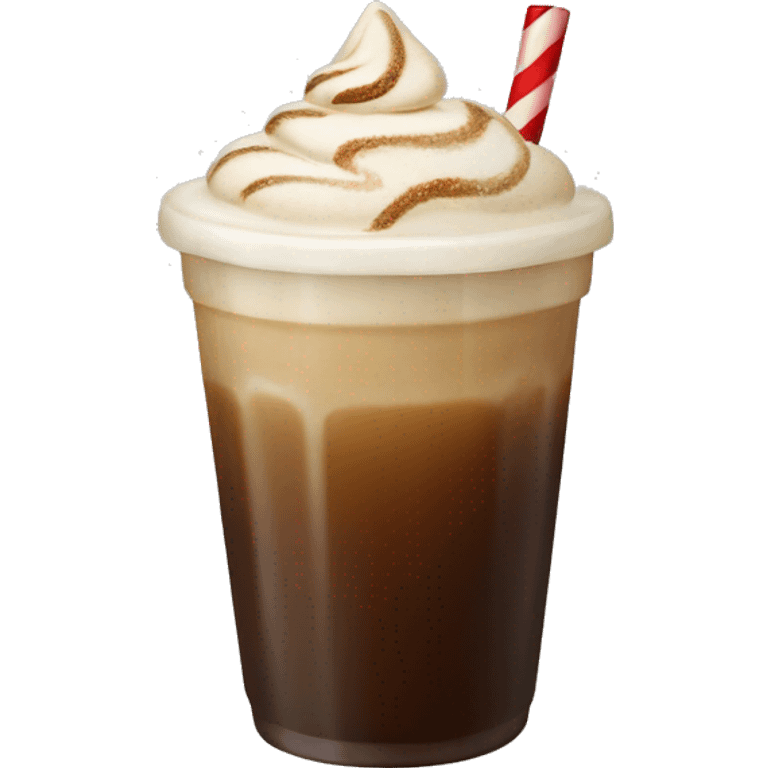 Christmas ice coffee emoji