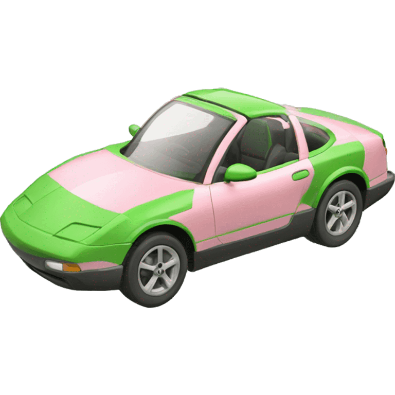 Soucoupe volante rose et verte emoji