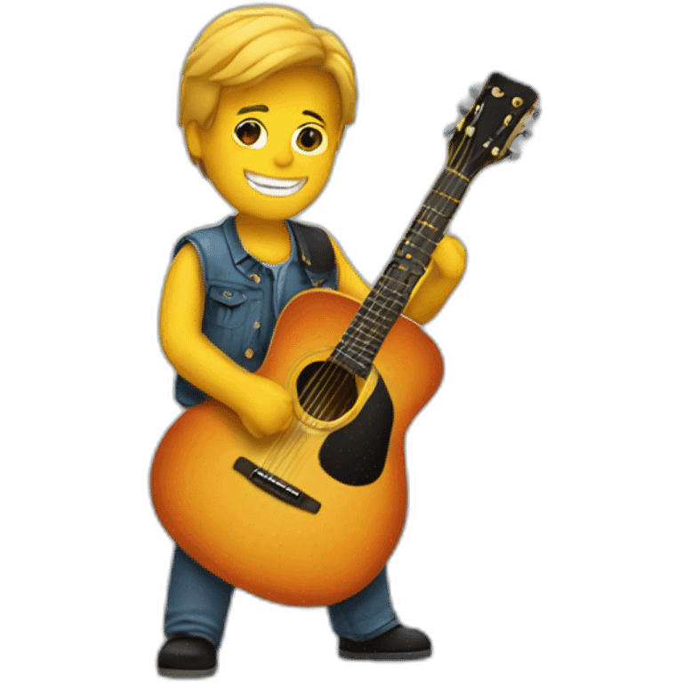 playing guitar emoji